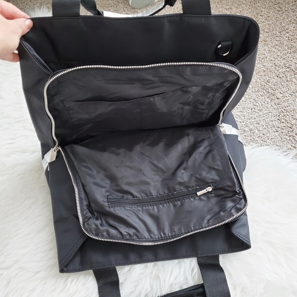 Versace Silver and Black Tote Bag with Structured Shape - Picture 9 of 9